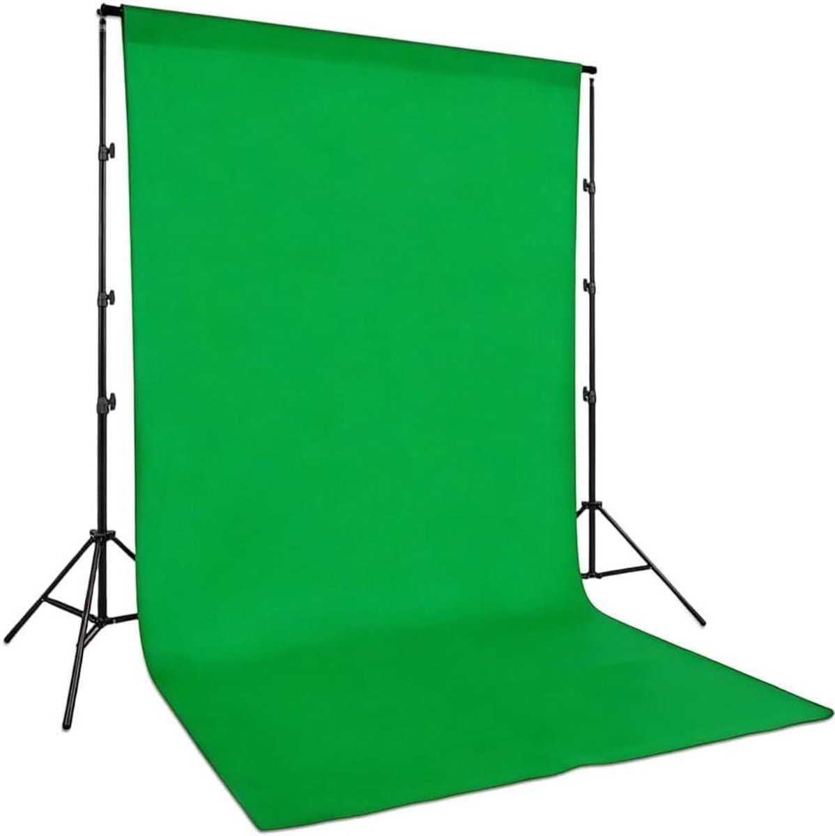 Green Screen met Statief - Achtergronddoek - Achtergrond voor Fotostudio - contentstudio