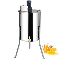 Novari - Elektrische honingextractor - Honingslinger - Honing extractor - Krachtige 140W motor - Instelbare draaisnelheid - RVS