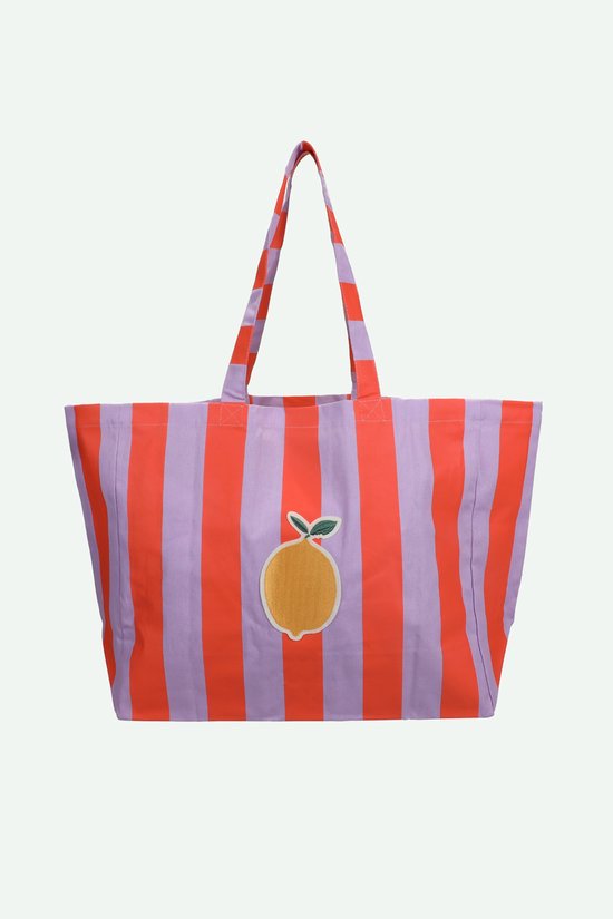 Sticky Lemon - shopper - lemon tree - kampvuur oranje + dauw lila