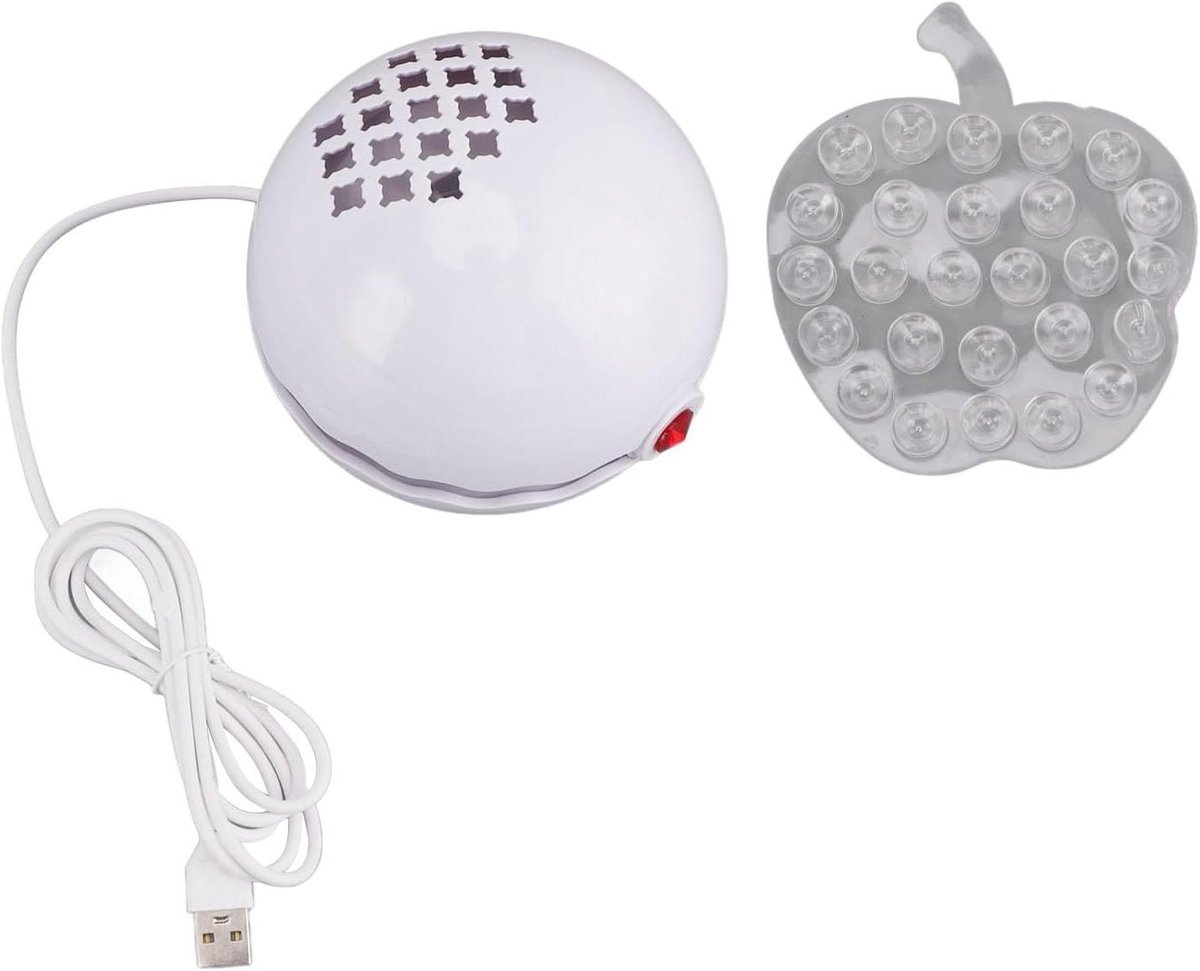 Mini vaatwasser Draagbare afwasmachine Keuken schoonmaken Ultrasoon geluid reiniging 12 x 12 x 12 cm Rood