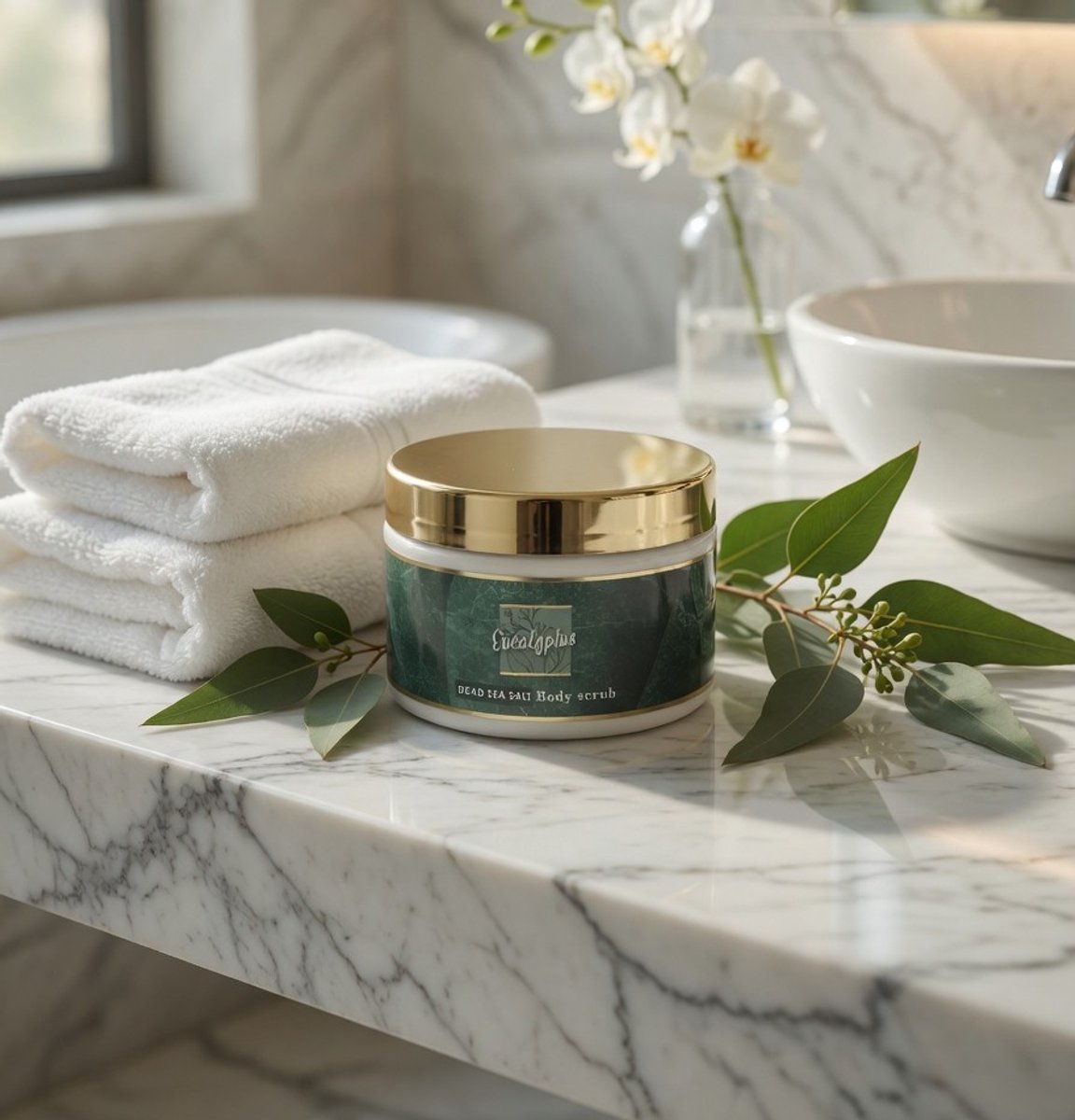 Dode Zee Scrubzout –Eucalyptus- Voor een zachte, gezonde en soepele huid