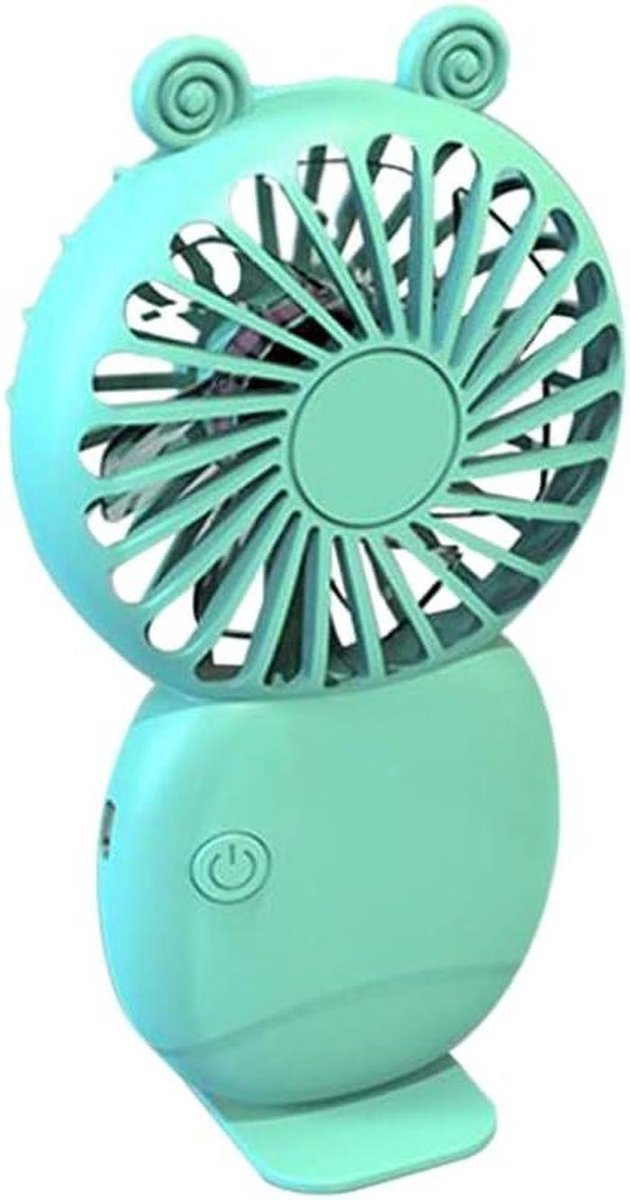 Mini Ventilator - Zakventilator Cartoon - Buiten Koelte - Stille Krachtige Wind - 78 x 27 x 138 mm - Groen