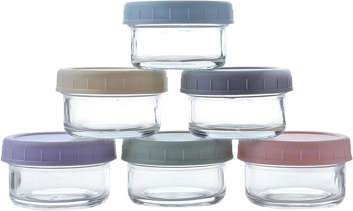 Salade Dressing Containers - Glazen Sauspotjes - Lunch Meenemen - Luchtdichte Afdichting -