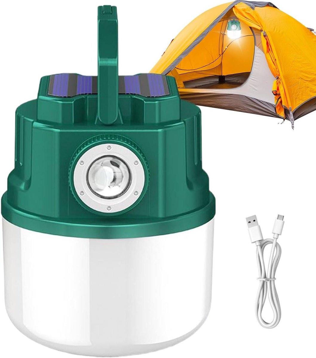 Zonne-energie Lantaarn - Draagbare Buitenlamp - Kamperen en Wandelen - Oplaadbaar via Zonn