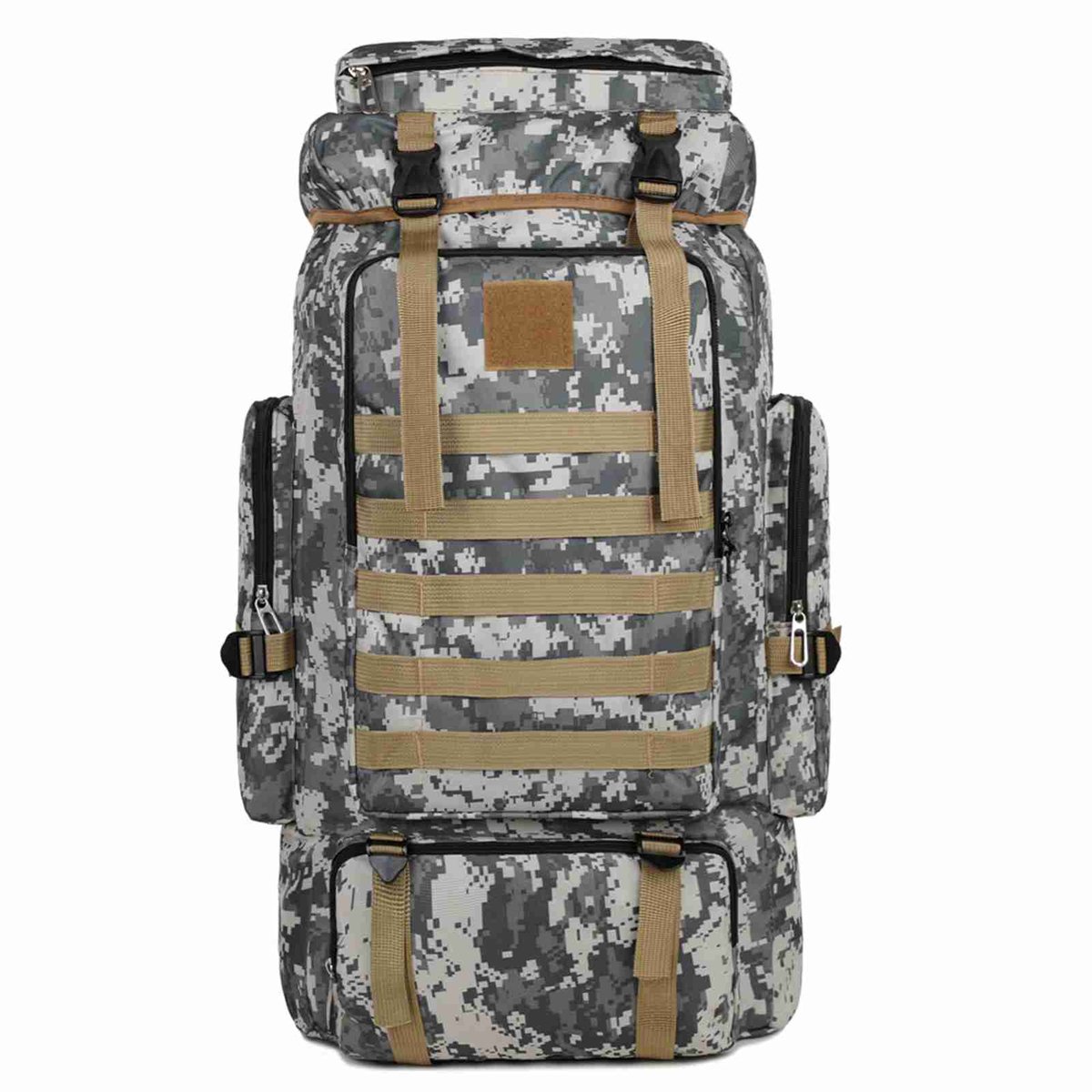 Naiz® - Rugzak - Wandelrugzak - Camouflage - Outdoor - 65x35x18 cm