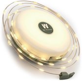 Camping Lamp, Lichtsnoer, Zaklamp, Powerbank (4in1) Kampeerlamp met Lampjes Slinger voor Buiten - Campinglamp Oplaadbaar met USB C - Tentlamp Verlichting