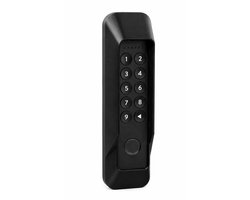 Wandhouder Compatibel met Nuki Keypad 2 – Antidiefstal Behuizing met Torx Veiligheidsschroef – Weerbestendige Beschermkap met Dak – Zwart