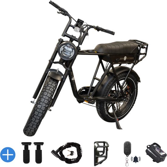 Elektrische Fatbike X80 Pro 2026 – 250W Motor, Hydraulische Remmen, 80 km Actieradius, Alarmsysteem, Slot, Accessoires