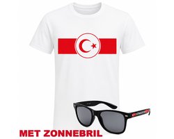 Turkije WK 2026 T-shirt Wit - Turkiye Shirt + Zonnebril
