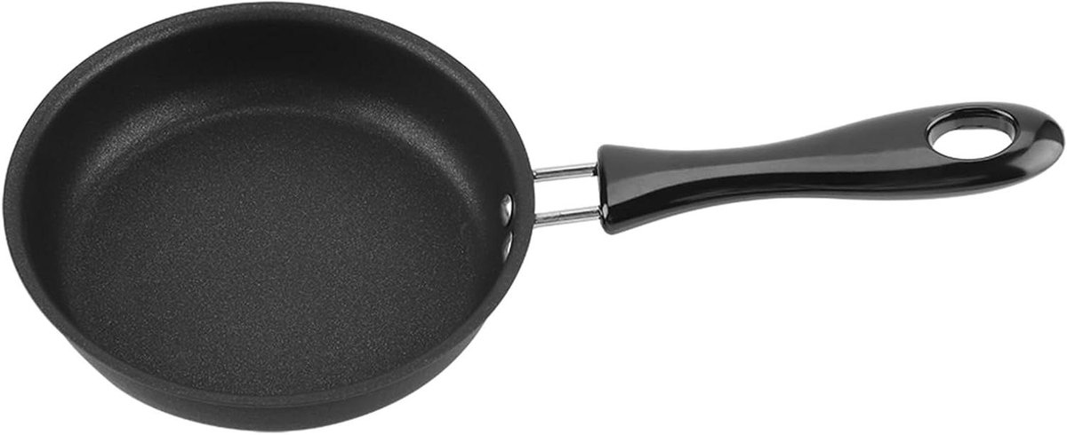 Koekenpan - Eierpan - Ontbijt Maken - Antiaanbaklaag - 12 Cm - Zwart