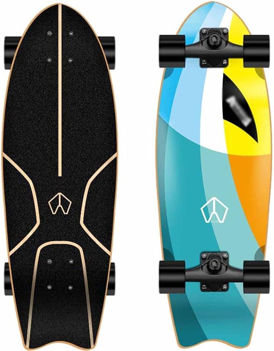 Compleet Skateboard Cruiser Board Straat Gebruik 7 Lagen Esdoorn 32 x 98 Inch Patroon #1