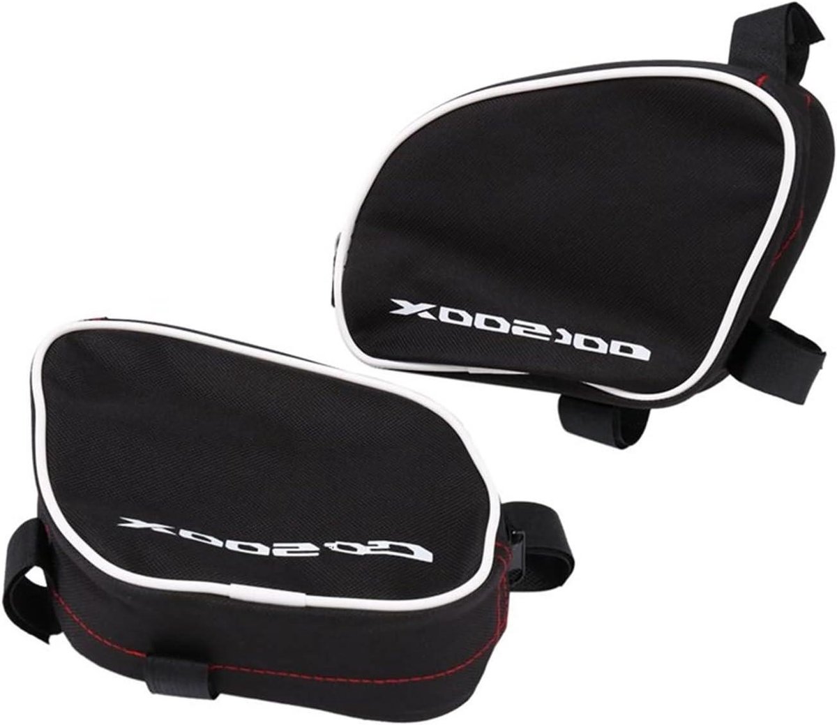 Motor Zadeltassen - Frame Tassen - Meer Spullen Meenemen - Waterdichte Doek - 1 Paar - Zwart