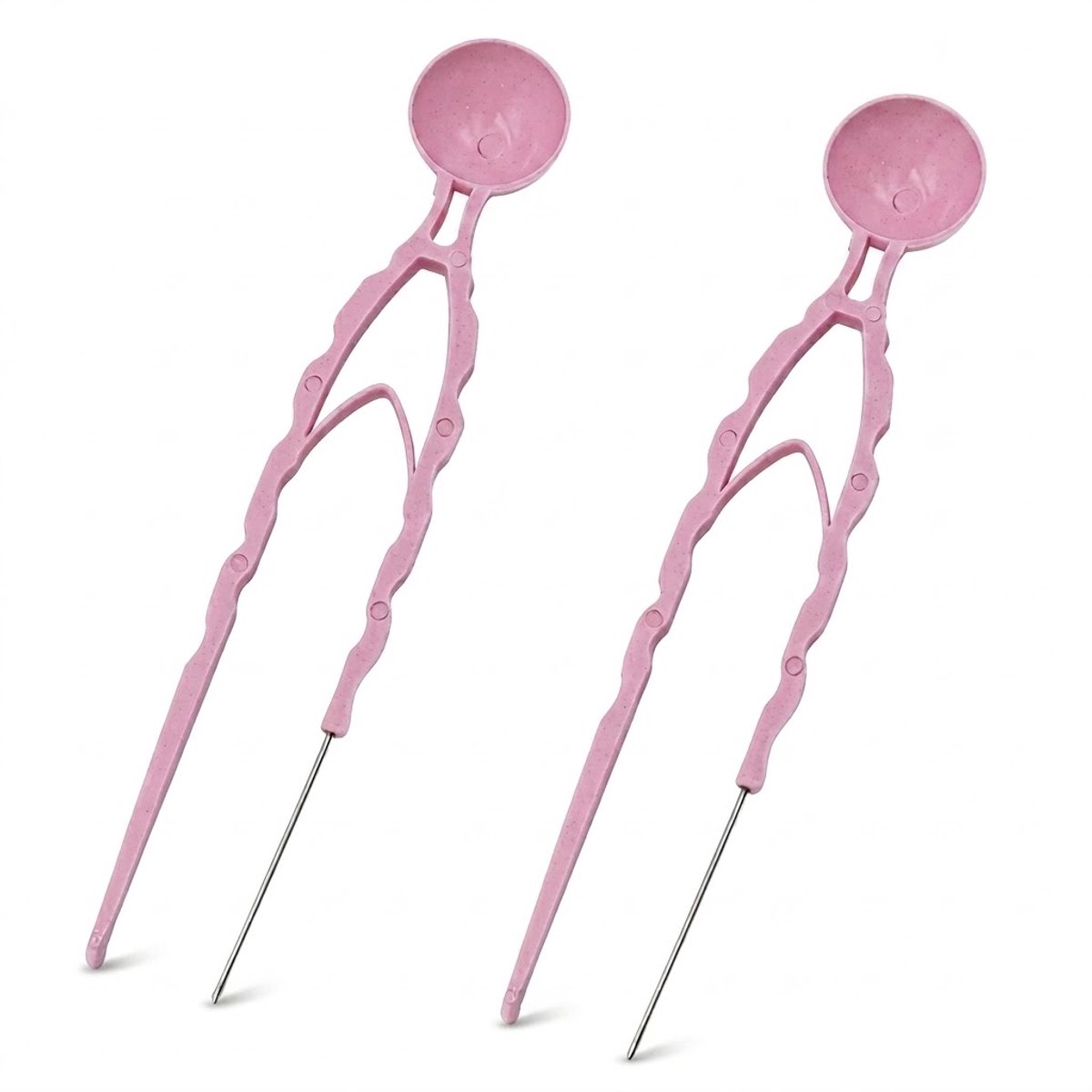 Roze pixel pincet set kunststof pincet en kralen bakjes dames en heren met 2 bonenlepels sorteerschaal kralenbord opvangbakje en schep voor diamond painting en pixel hobby
