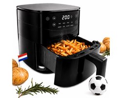 Vivid Green Airfryer 3L – 2 tot 3 Personen – PFAS-vrij – 8 Programma’s – Digitaal Display