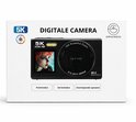 Verpakking van de Organess 5K Digitale Camera met 'Digitale Camera', '5K ULTRA HD' en 'ORGANESS' logo's.