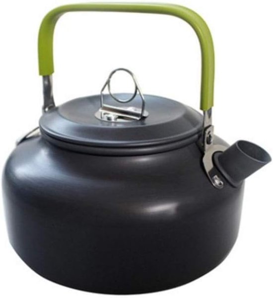 Camping kookset 2-3 personen – Opvouwbare camping pannenset met steelpan, kookpan & theepot – Lichtgewicht outdoor kookgerei voor kamperen, wandelen & picknick — afbeelding 2