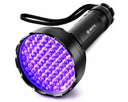BOTC Zaklamp UV Licht - UV zaklamp - 100 Ultra Violet LED's - Blacklight zaklamp - Zwart