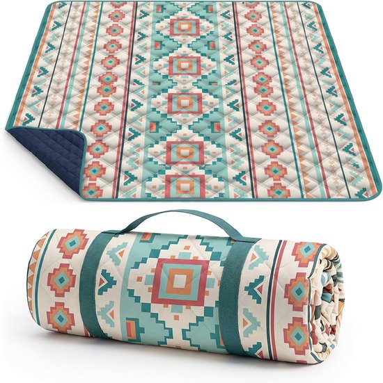 Picknickkleed waterdicht 300x200cm XXL - zacht gevuld en wasbaar picknickdeken - picknick kleed / picnic blanket - CoralBeach