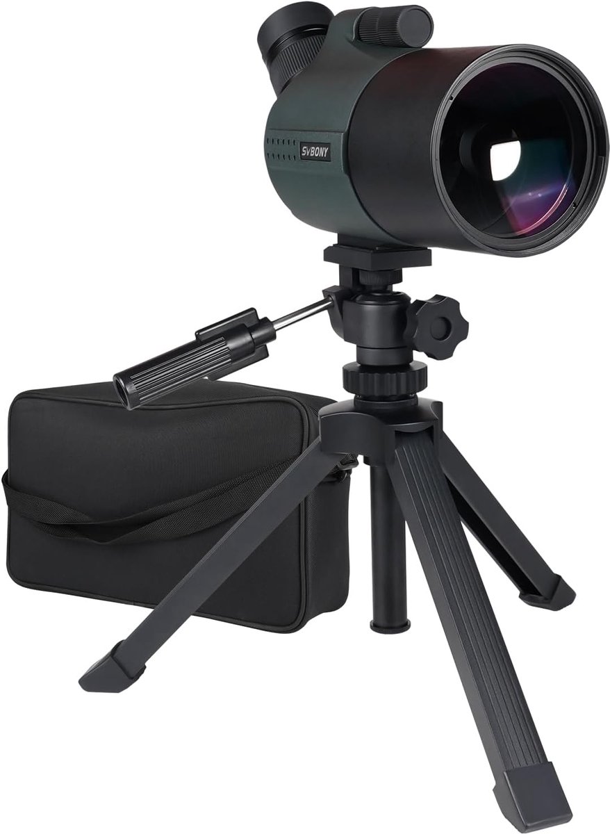 Mak Spotting Scope Svbony- met Statief- 28-84X80mm- FMC Focus op Dubbele Snelheid- 1,25" Afneembaar Oculair- Waterdichte-voor Vogels Kijken-Wildlife-Boogschieten-Sterrenkijken-SV41 PRO