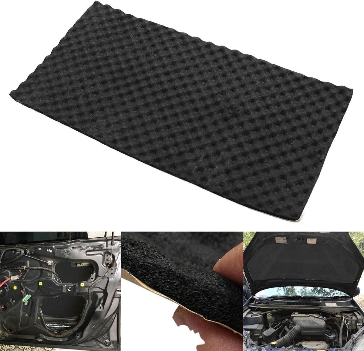Car Insulation 50*100cm 20mm Car Sound Hot Deadener Mat Soundproof Bonnet Insulation Deviant Hood Engine Firewall Heat Foam Cotton Sticker Car Sound Softening (Color : 2PCS)