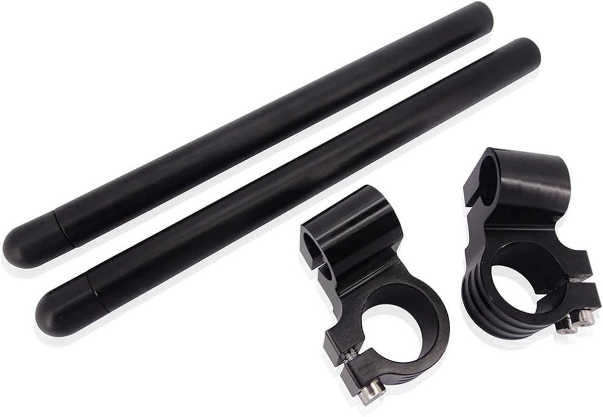 Stuurverhoger Motor - Clip-on Riser - Comfortabel Rijden - Verstelbare Hoogte - 51mm Vorkbuis - Zwart