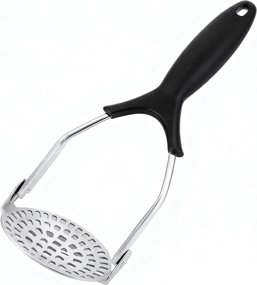 Aardappelstamper - Keukengereedschap - Eten Bereiden - Ergonomische grip - 27 cm - Zilver