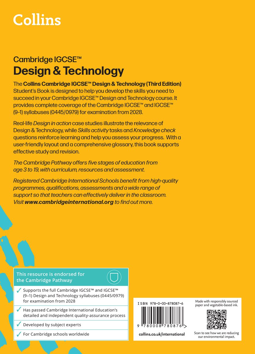 Collins Cambridge IGCSE™- Cambridge IGCSE™ Design & Technology Student ...