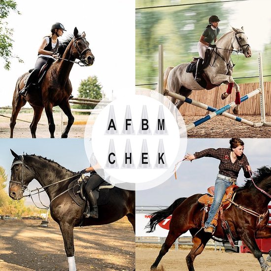 Dressuurkegels - Kegelset Trainingsapparatuur - Paardensport Training - Hoge Zichtbaarheid Markeringen - 8 Stuks - Niet Gespecificeerd — afbeelding 2