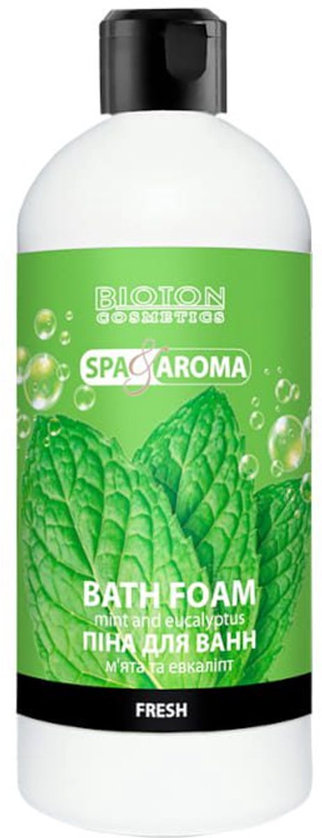 Badschuim Munt en Eucalyptus - verfrissend - ontspannend - rijke schuim 750ml