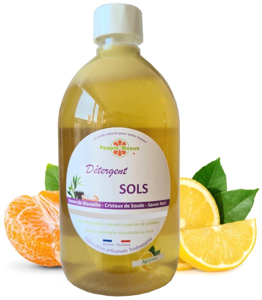 100% Plantaardige Marseille vloer reiniger SINAS - reinigt - wast - alle soorten vloer - Marseille zeep 500ml
