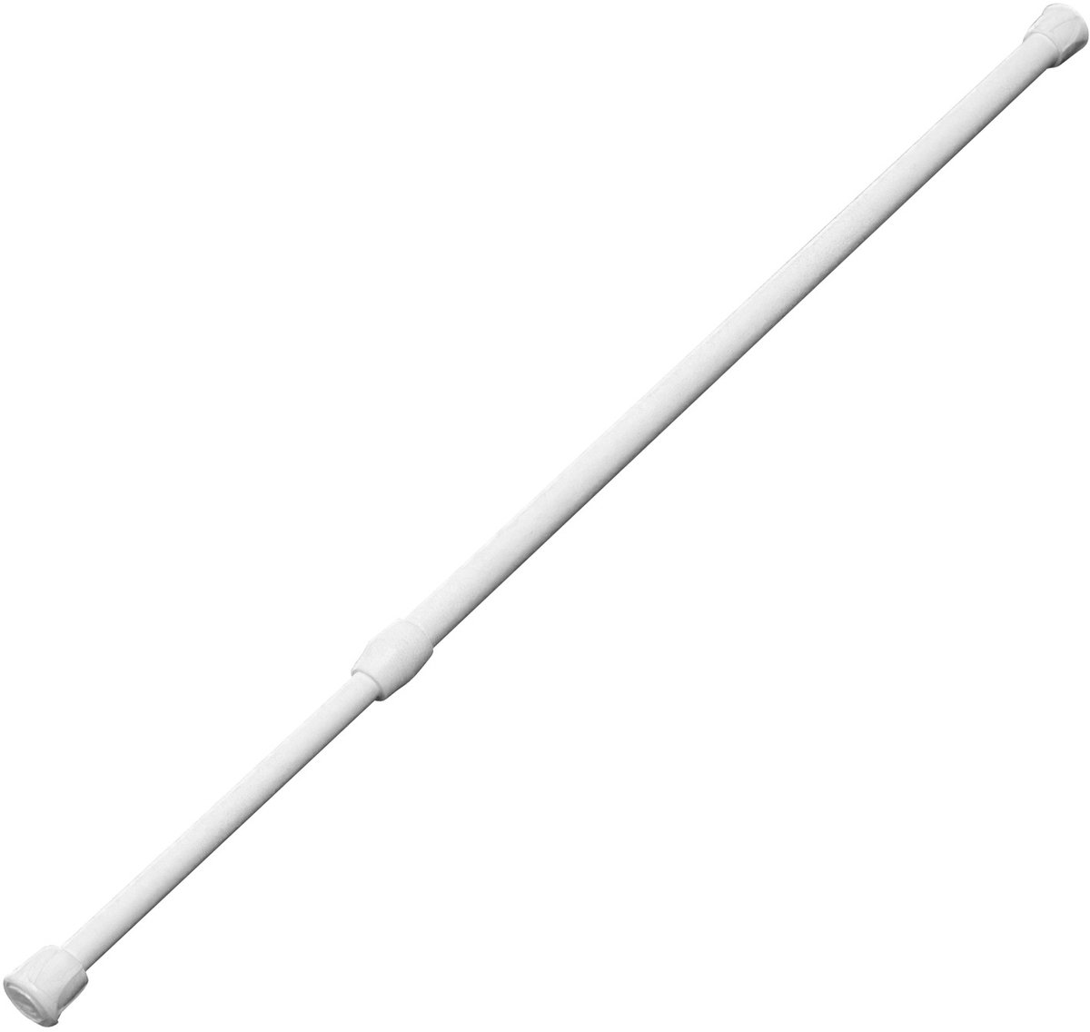Lemlit Telescopische Spanstang 105-190 cm - Uitschuifbare Douchegordijnstang Zonder Boren 1,6 cm - Gordijnroede voor Badkamer Kast Raam en Kleding - Wit