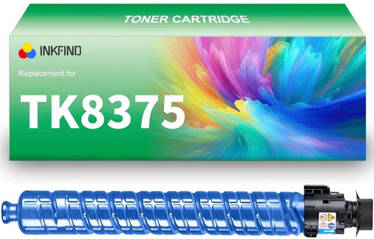 Image of INKFIND TK-8375 Cyaan tonercartridge compatibel met Kyocera TK8375 TK-8375 Cyaan geschikt voor KYOCERA TASKalfa 3554ci - 1-pack Cyaan