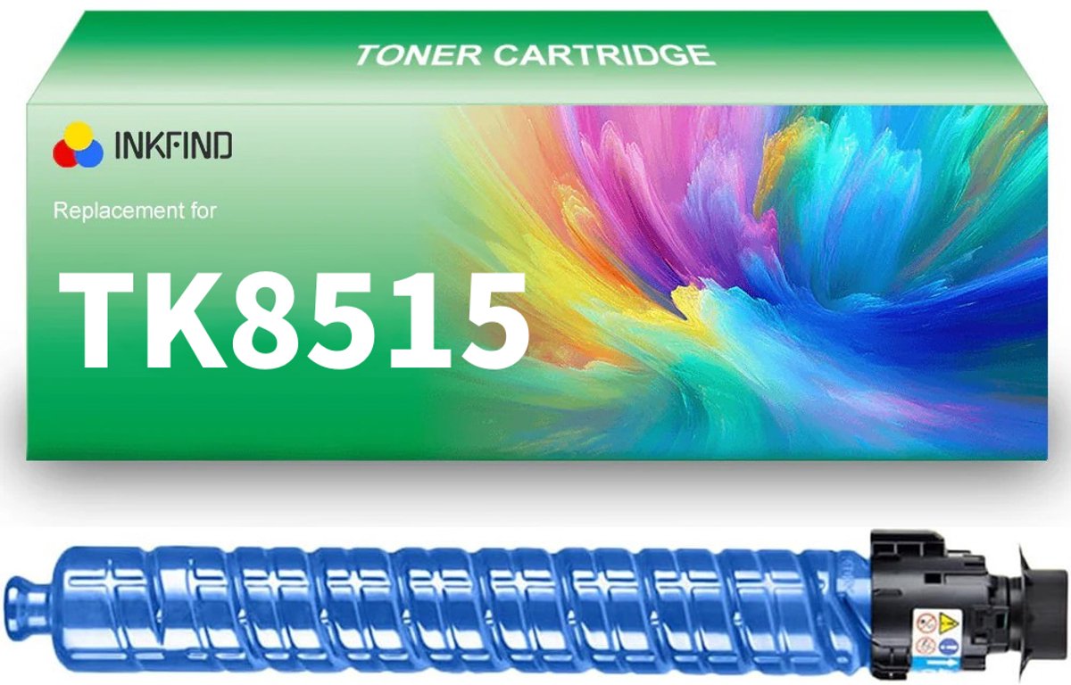INKFIND TK-8515 Cyaan tonercartridge compatibel met Kyocera TK8515 TK-8515 Cyaan geschikt voor Kyocera TASKalfa 5052ci/6052ci - 1-pack Cyaan
