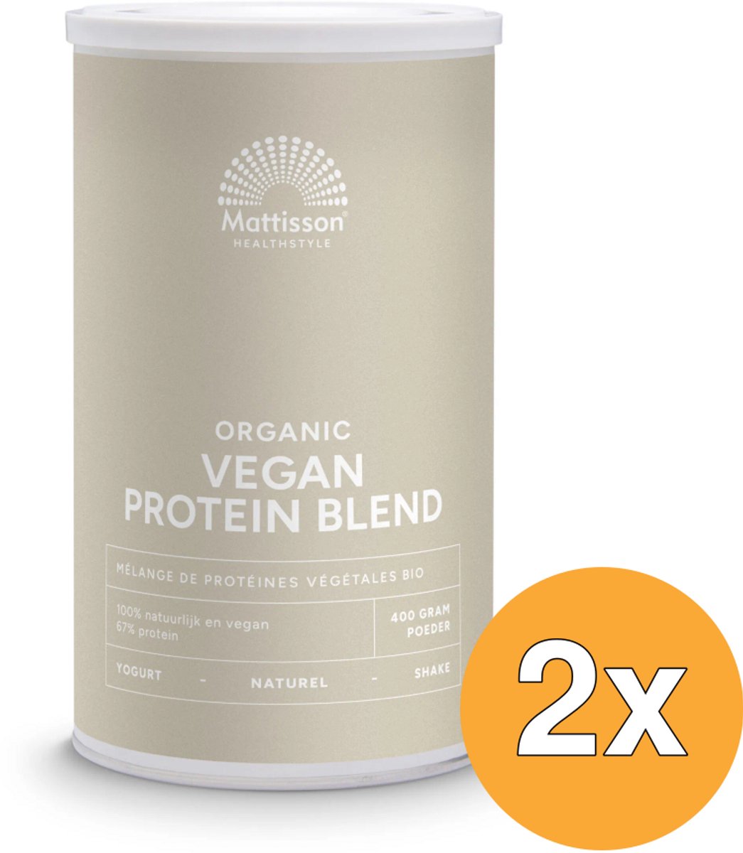 2x Mattisson Vegan Protein Blend Bio (400 gr)