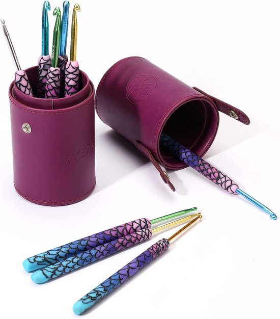 Mermaid Haaknaald 2.75mm - Solide Metaal Haaknaald voor Artritis, Comfortabele Handgreep en Ideaal voor Beginners en Gevorderden — afbeelding 4