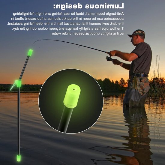 20 Stuks Anti Tangle Haken voor Vissen - 20cm PVC Balansconnectoren voor Zeevisserij en Voerhengels — afbeelding 4