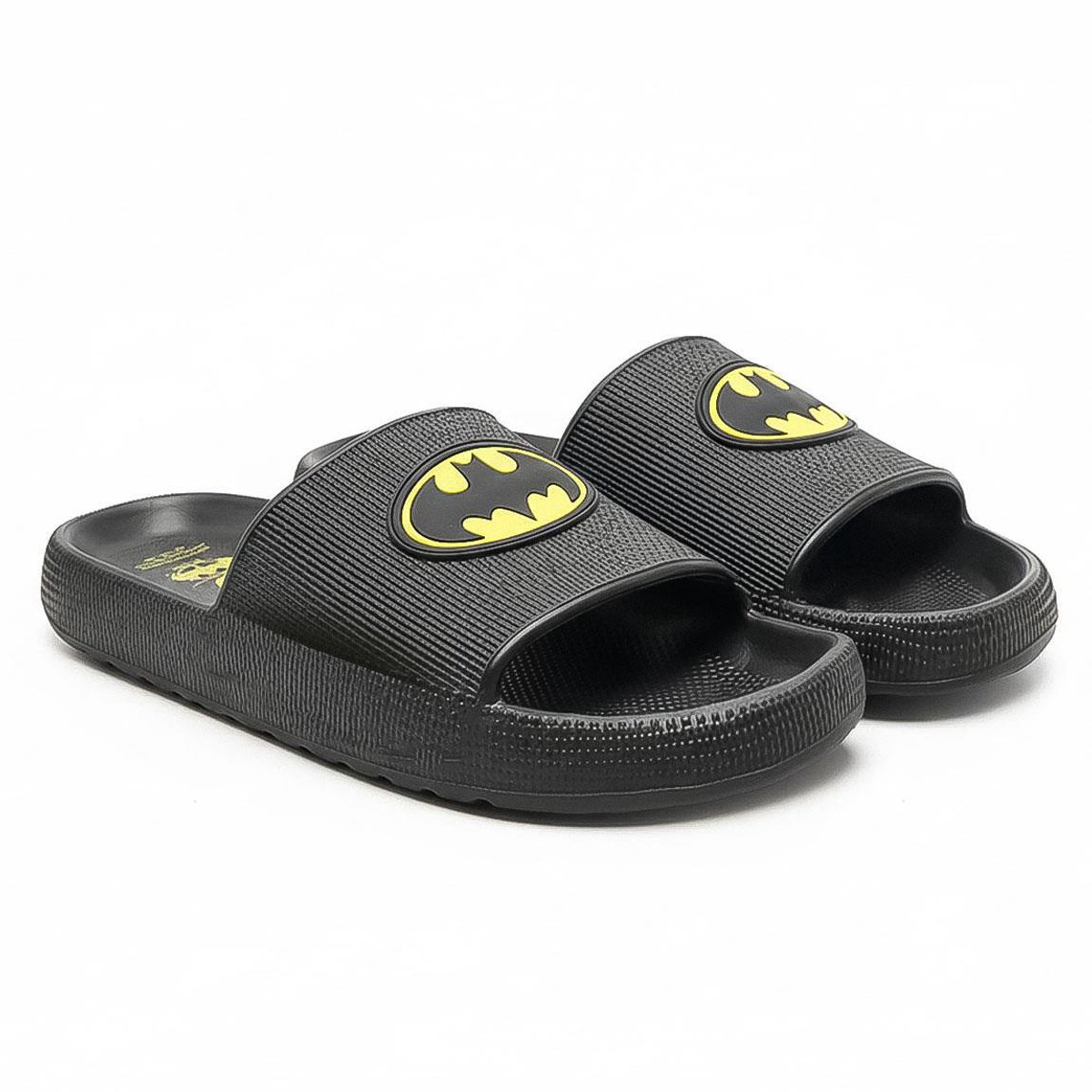 Batman Slippers Kinderen - DC Comics Badslippers - Zwart - Jongens en Meisjes - Officieel Gelicenseerd