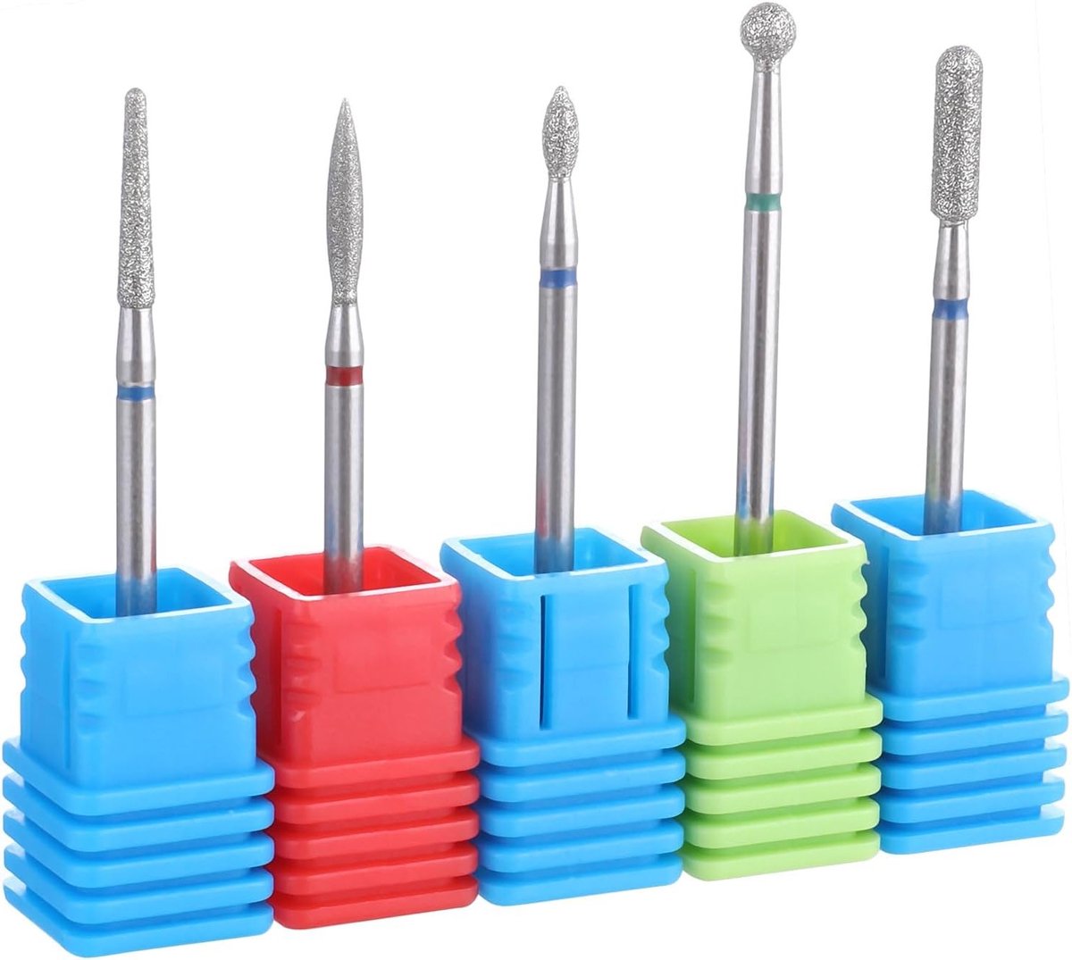 Professionele 5-delige Nagelboor Set voor Gel- en Acrylnagels - Ideaal voor Russische Manicure, Pedicure en Nagelverzorging