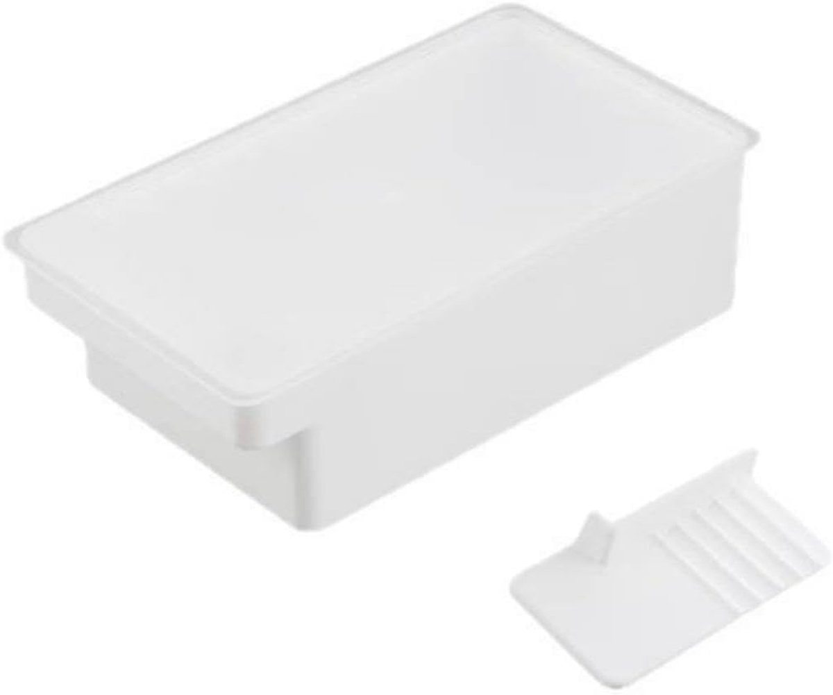 Bewaarcontainer voor boter en kaas met deksel - geschikt voor de koelkast en het aanrecht - afmetingen 16.9 x 8.8 x 7.9 cm