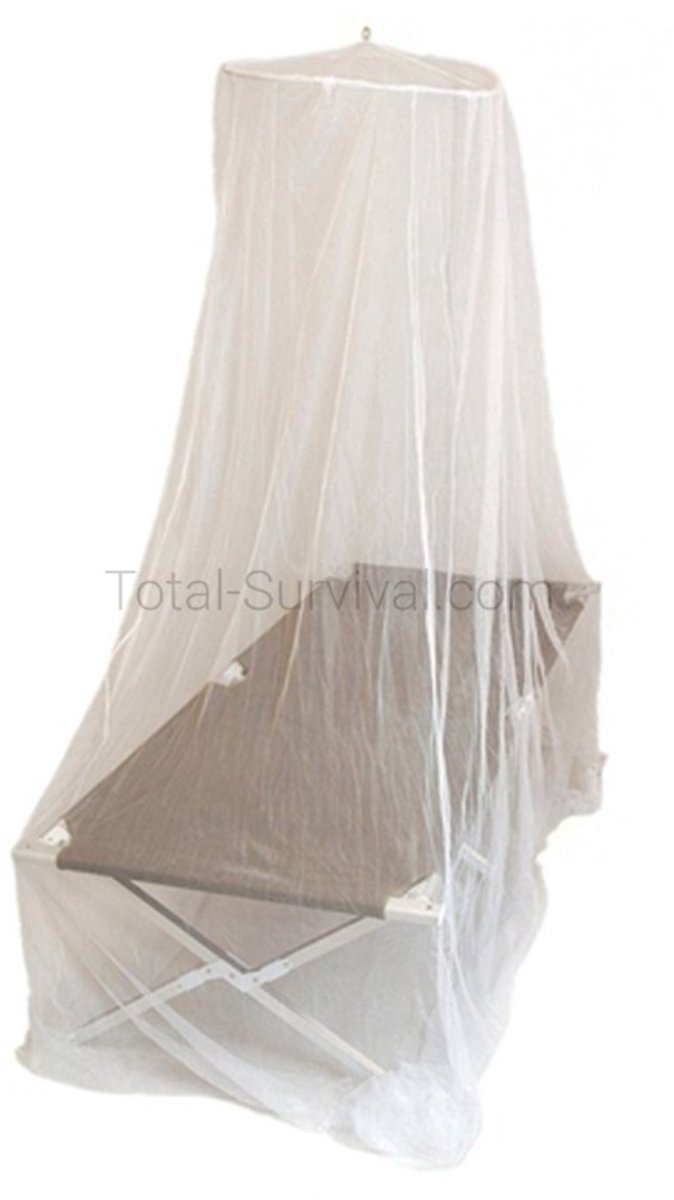 AB 1-persoons muskietennet voor veldbed of tent, wit