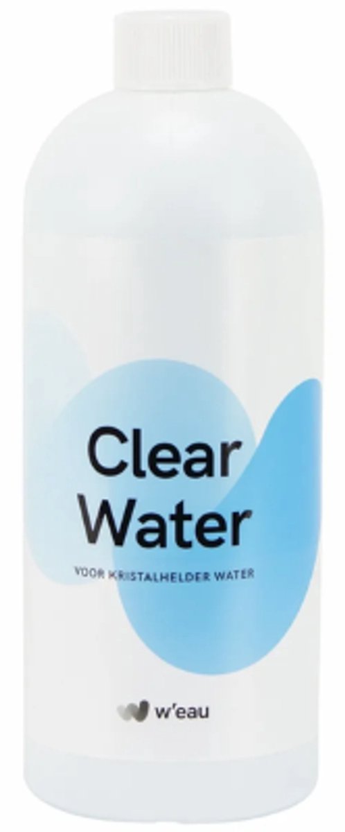 Vlokmiddel Zwembad & Spa – W'eau Clear Water – 1 Liter Vloeibaar – Maakt Troebel Water Kristalhelder