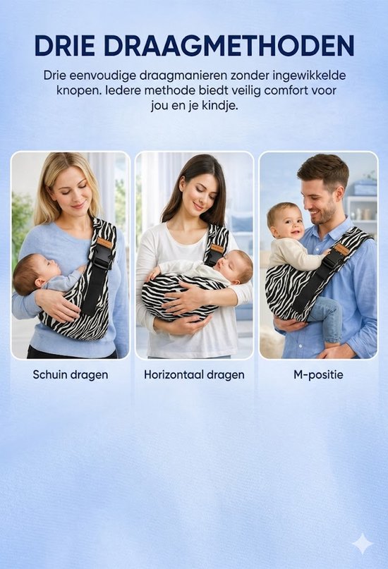 Nifkos - Ergonomische Baby Draagzak leopard - Premium Peuter Carrier - Hoge Kwaliteit