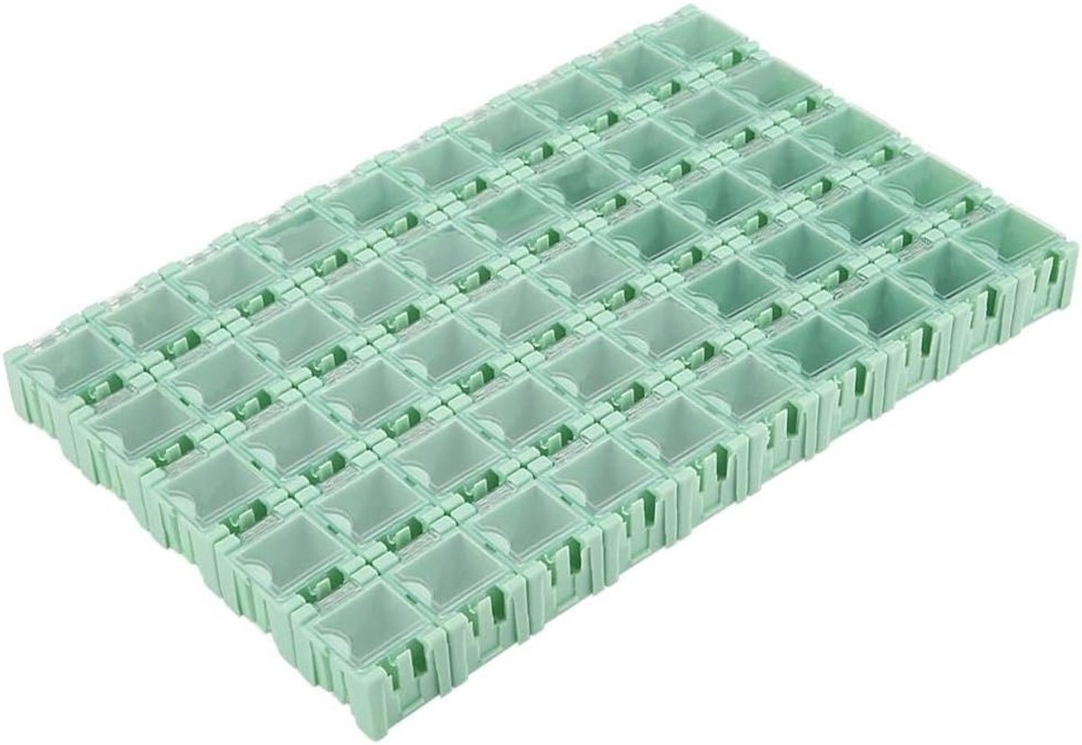 Opslagdoos voor Elektronische Componenten - 50 Stuks Groene SMT SMD Container voor Organisatie en Bescherming