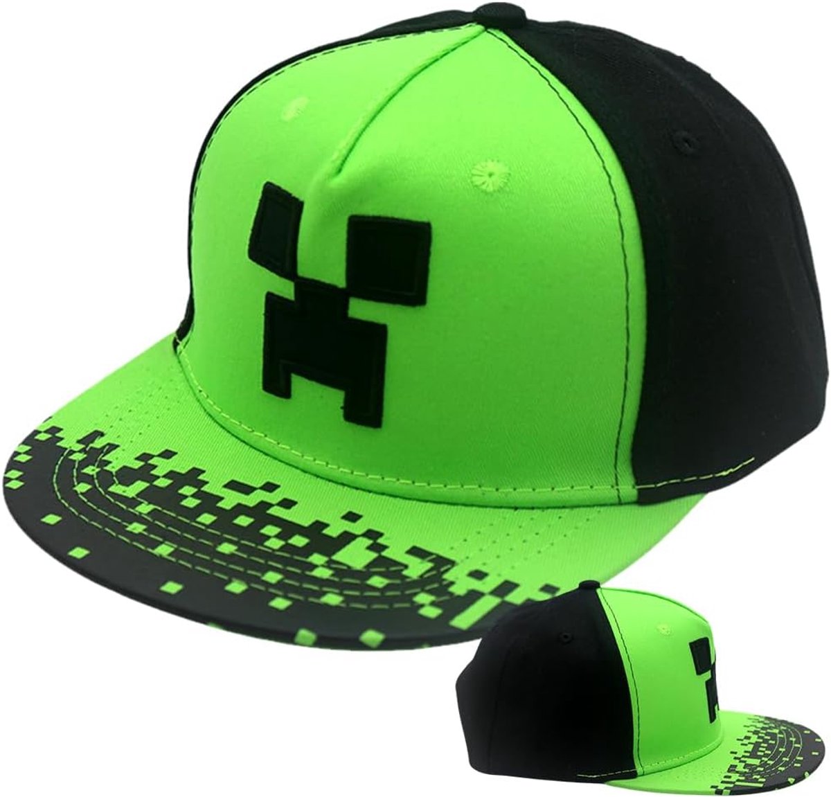JeiibrZui Baseballmuts - Minnecrafft Kinder Serie - Verstelbaar 48-52 Cm - 1 Stuk - Cartoon Zonnehoed Voor Buiten