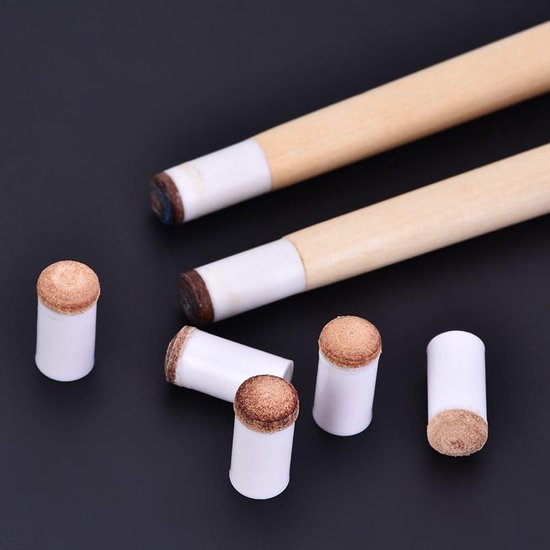 Kwalitatieve Billiard Snooker Pool Cue Tips - 10 Stuks Vervangende Accessoires 11mm/13mm voor Optimale Spelervaring van Merkloos — afbeelding 2