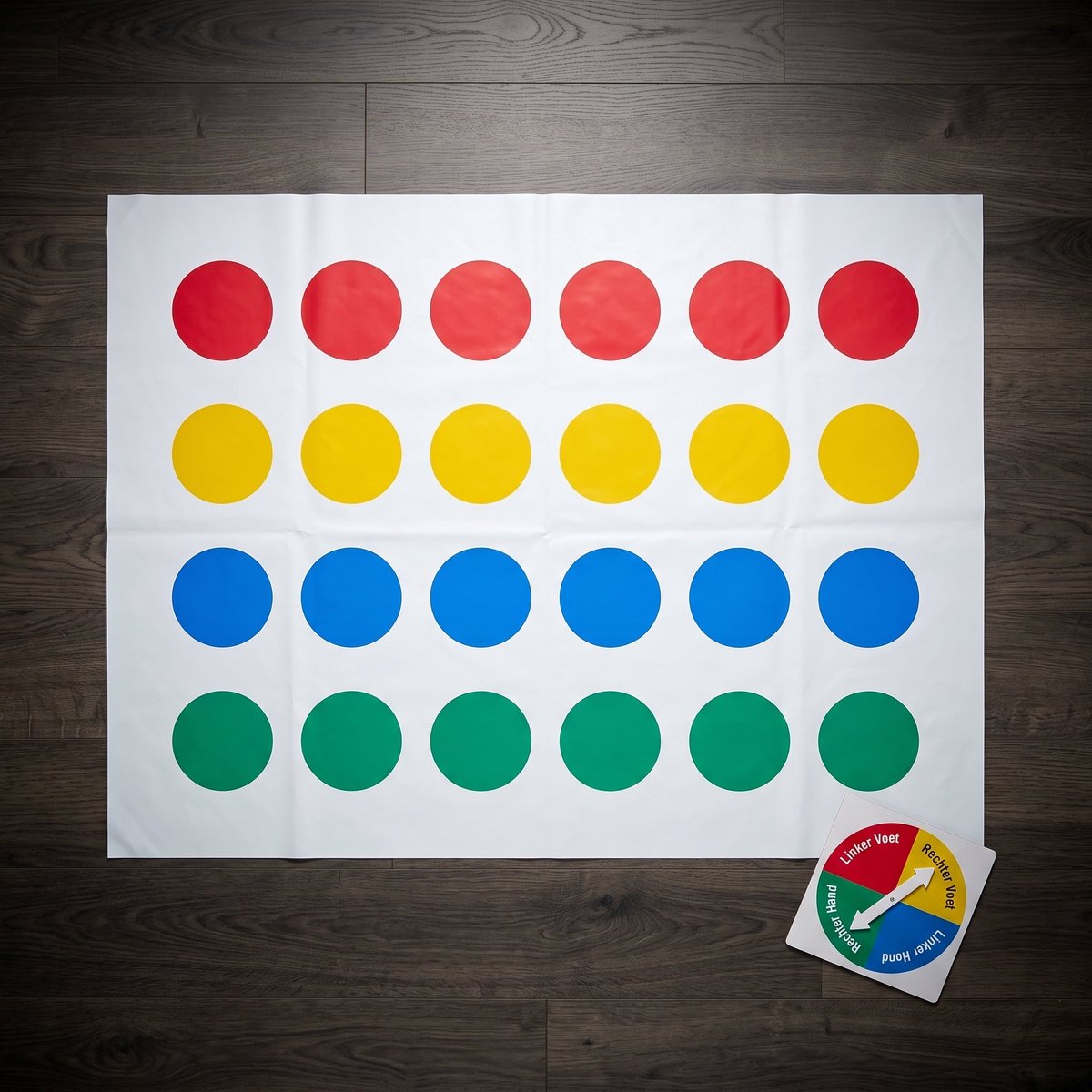 Cheqo® Balansspel - Twister Spel - Behendigheidsspel - Actiespel - Vloerspel - Familiespel - Gezelschapsspel - Kinderspel met Speelmat en Spinner - voor Kinderen en Volwassenen - Partijspel - Buitenspel - Spelletjesavond - Feestspel