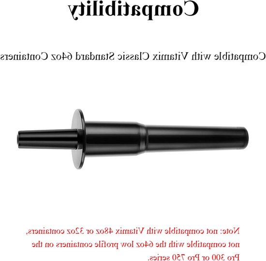 Vervangende Plastic Mengpiston voor Blender, Mixplunjer Accessoire Geschikt voor Diverse Blender Modellen, Ideaal voor Smoothies en Soepen — afbeelding 2