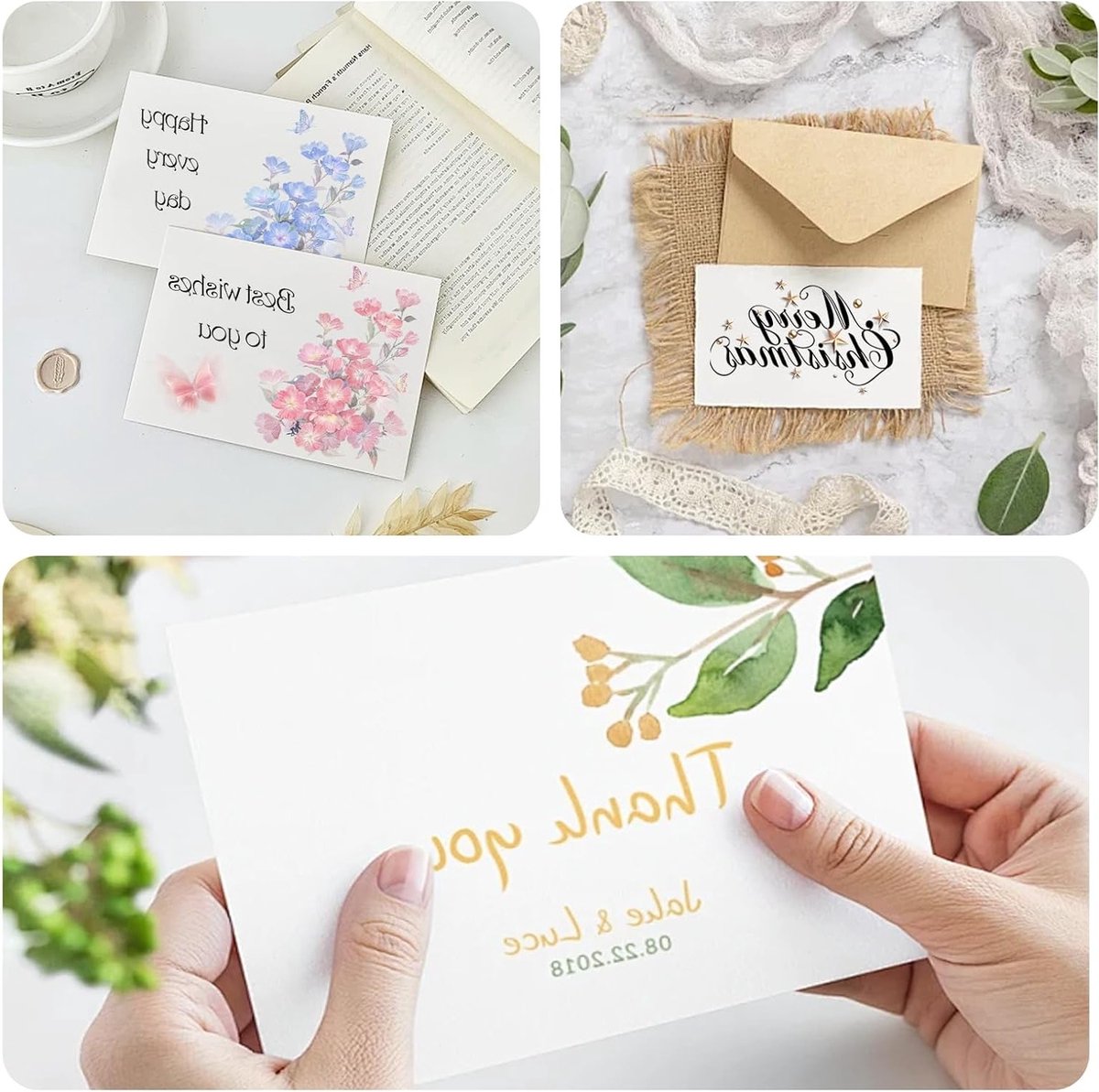 Beige A4 Card Paper 180g/m² voor Creatieve Projecten, Uitnodigingen, Kaarten en Printen - 50 Vellen — afbeelding 2