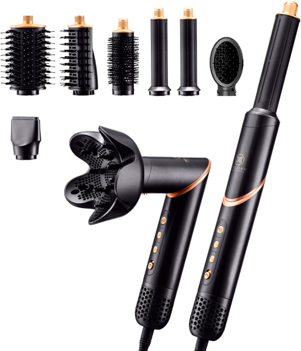 Mellian MysticBlow Airstyler - Multstyler Zwart