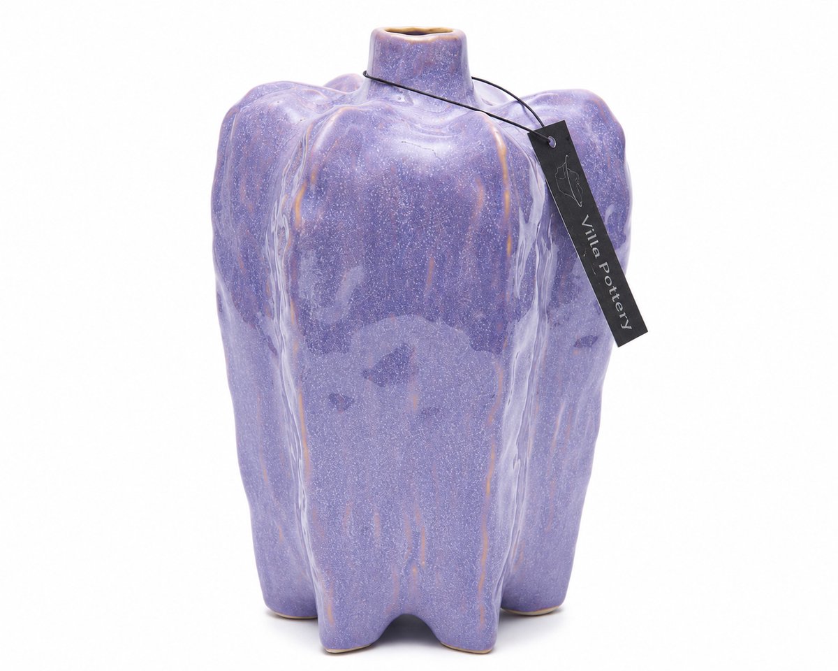 Villa Pottery Vaas - Villa Pottery - Woondecoratie - Keramiek - Decoratie - Berber - Summer 4 Purple Paars
